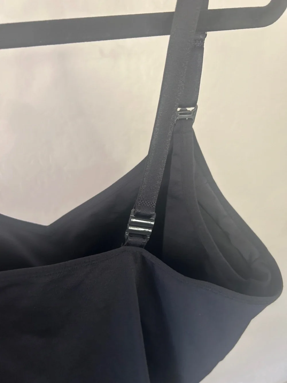 XXL Destination Maternity Black Nursing Cami Tank Top Adjustable Straps - Picture 7 of 9